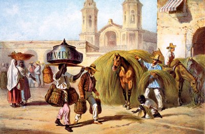 The Baker and the Straw Seller, 1840 by Federico Mialhe
